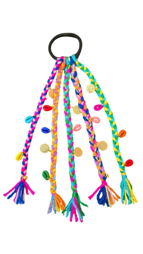rass leela hair braids (10 inches long) with rubber bands