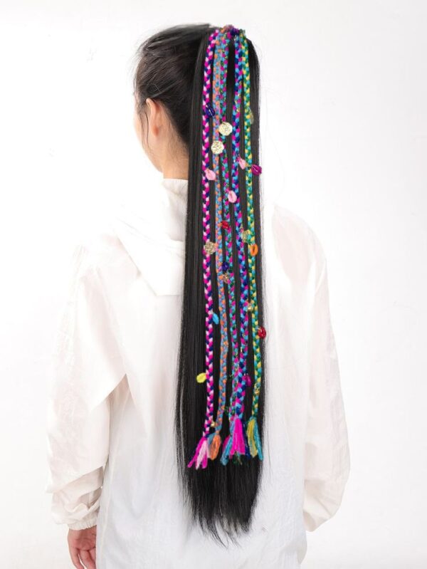 rass leela (20 inches long) hair braids with rubber bands