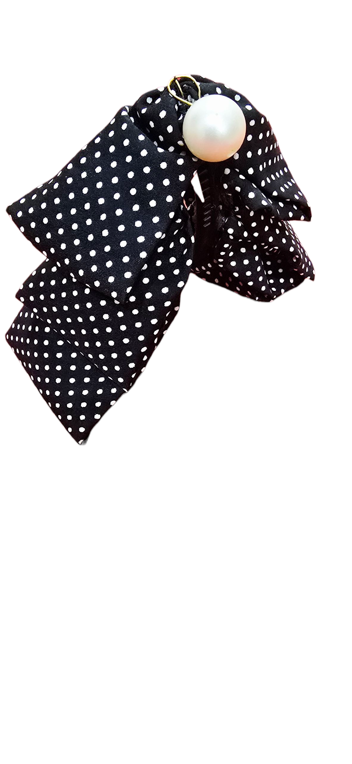 bindia polka dot butterfly ruffle frill banana clip