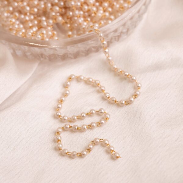 noor pearl and coin braid drape